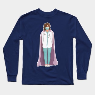 Superhero doctor/ nurse/ surgeon Long Sleeve T-Shirt